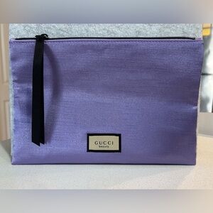 Gucci Purple Zip Pouch/Trousse. New/Sealed